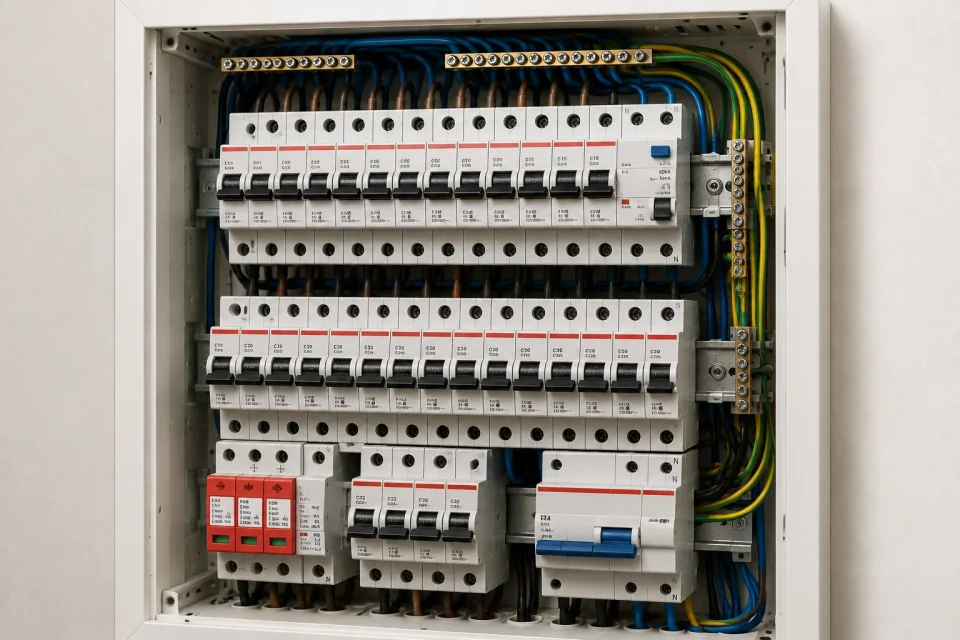Instalação e alteração de quadros elétricos